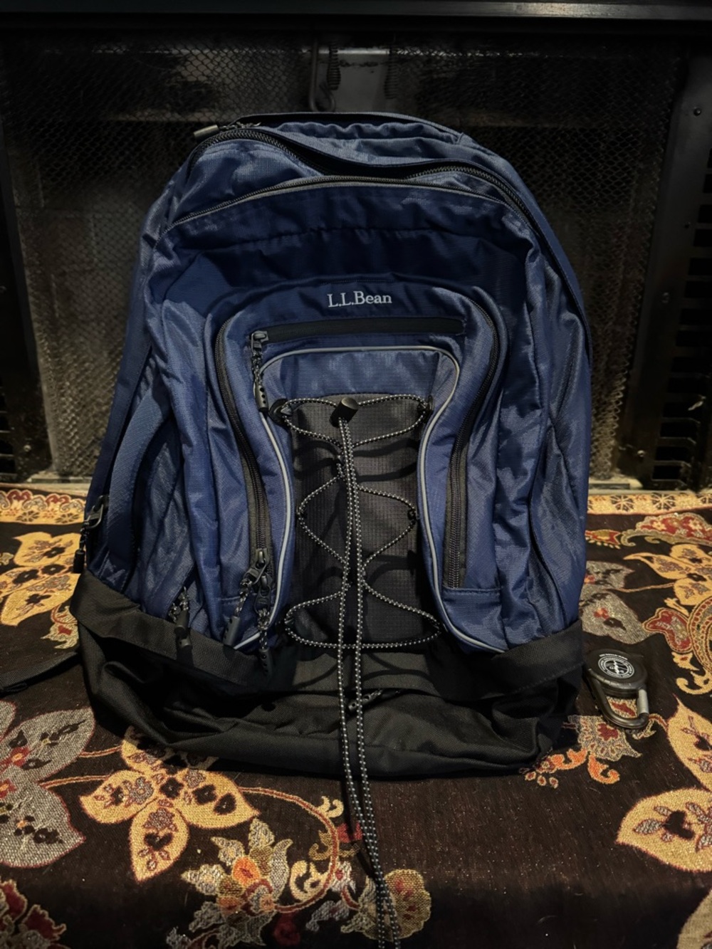 L.L. Bean Men's Navy and Black Everyday Backpack